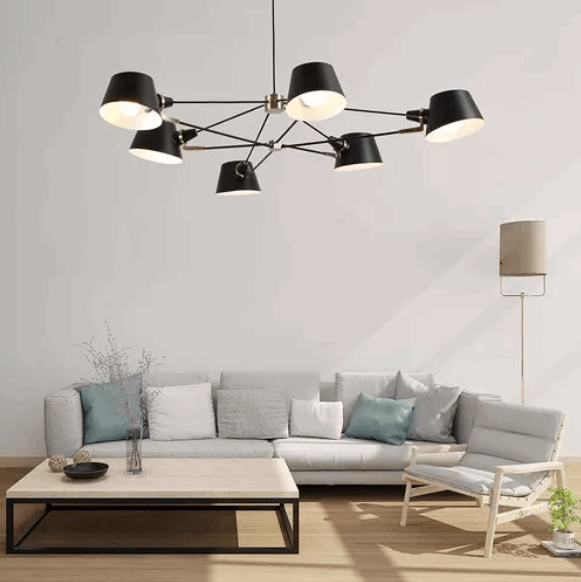 Lampara Colgante Cup Chandelier 6L